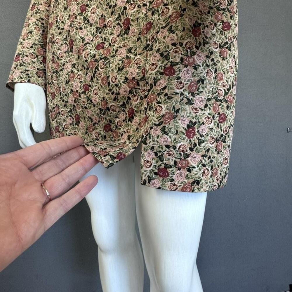 ZARA Dress Womens XS Floral Rose Print Long Sleeve Square Neck Mini‎ Bodycon - Picture 10 of 16